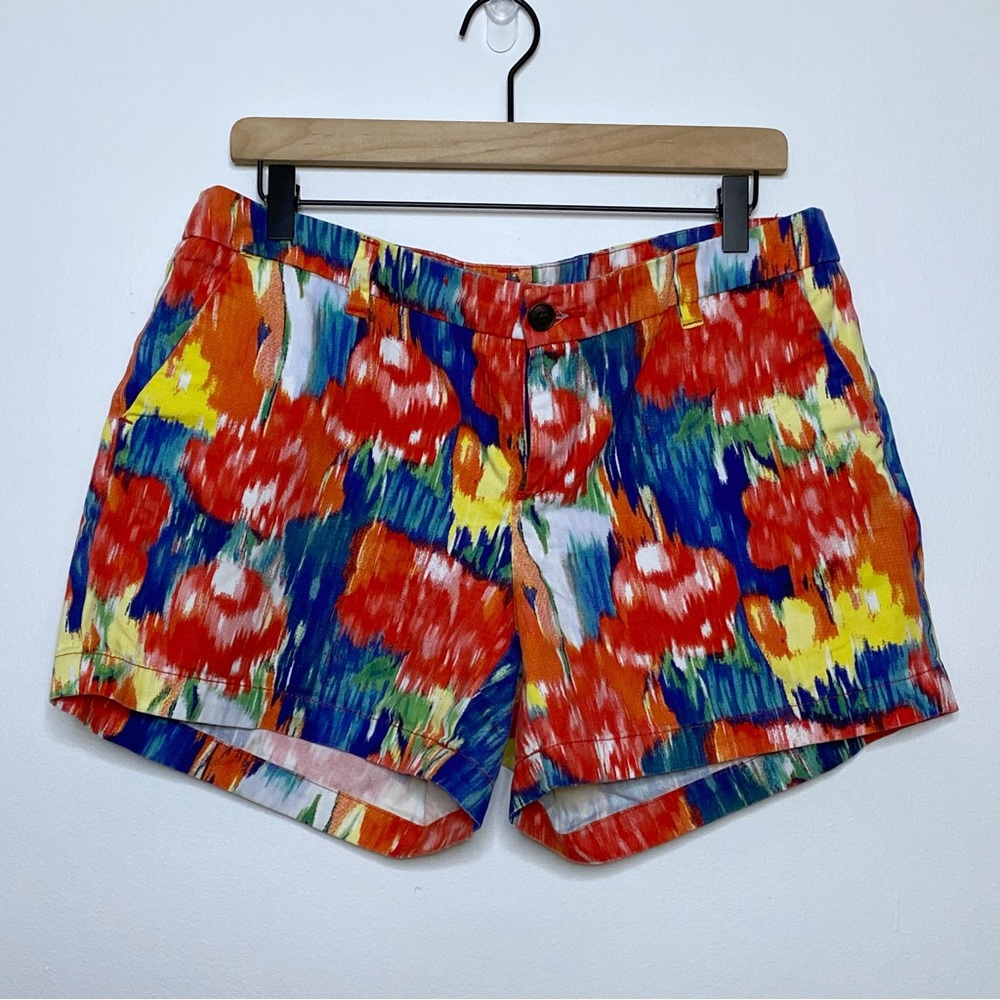Merona Colorful Abstract Twill Shorts - Size 10